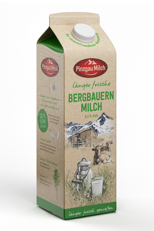 Länger frische Bergbauern Milch itemprop=